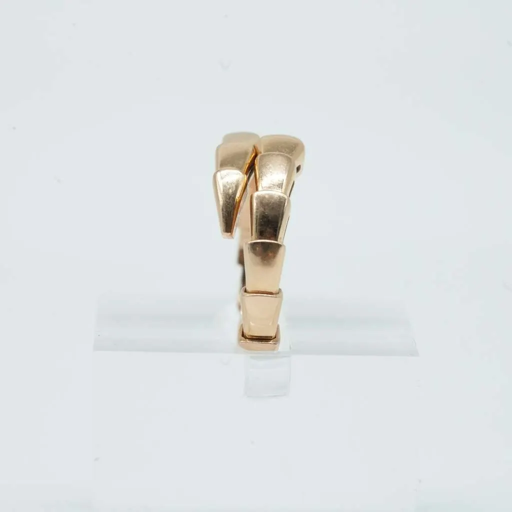 Bvlgari Ring 18K Pink Gold 5.5 M Size 7R3PMM 6.45g 1231VI Gold Rose Gold Good - Back View