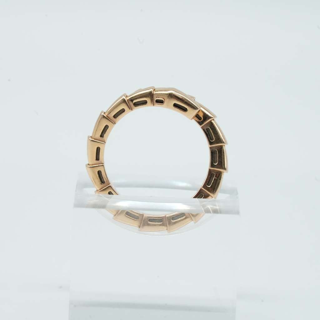 Bvlgari Ring 18K Pink Gold 5.5 M Size 7R3PMM 6.45g 1231VI - 3