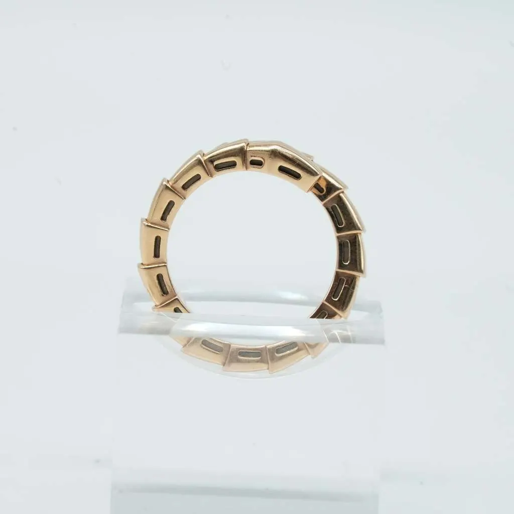 Bvlgari Ring 18K Pink Gold 5.5 M Size 7R3PMM 6.45g 1231VI Gold Rose Gold Good - Inside View