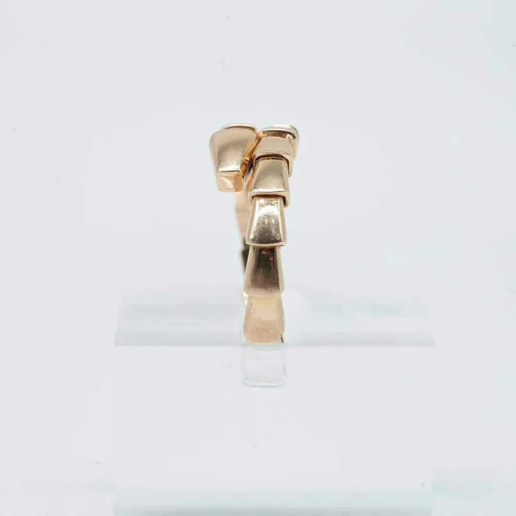 Bvlgari Ring 18K Pink Gold 5.5 M Size 7R3PMM 6.45g 1231VI Gold Rose Gold Good - Model View