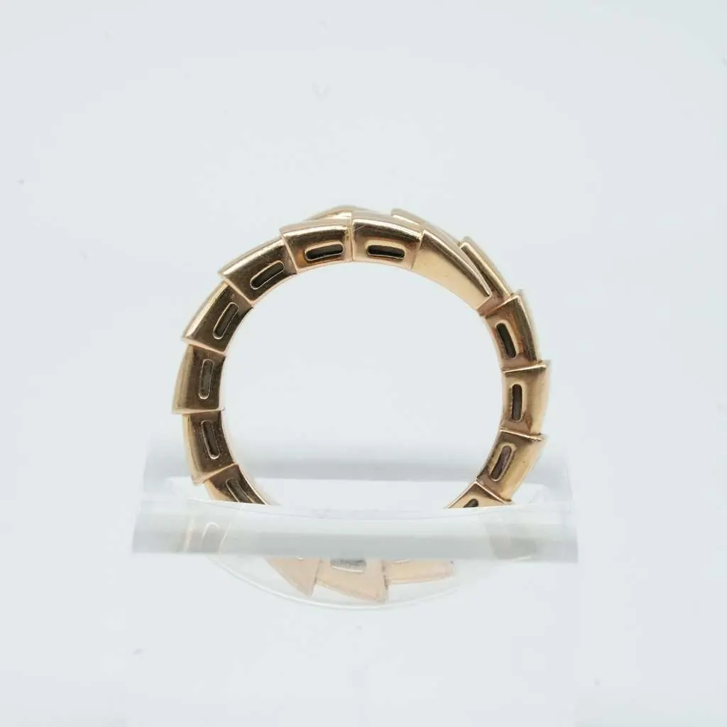 Bvlgari Ring 18K Pink Gold 5.5 M Size 7R3PMM 6.45g 1231VI Gold Rose Gold Good - Box View