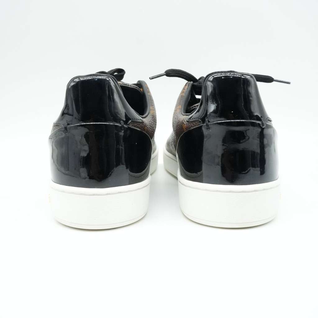 Louis Vuitton Frontrow Sneaker Monogram Black Patent 1A1F4N Size 39 - 5