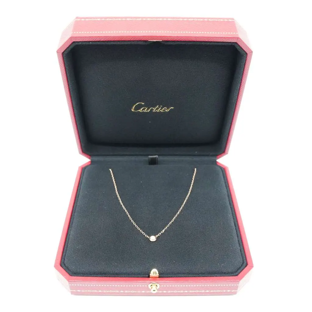 Cartier D'amour SM K18 Rose Gold NC Diamond 2.9g Gold Rose Gold Good - Front View