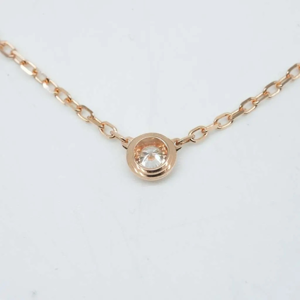 Cartier D'amour SM K18 Rose Gold NC Diamond 2.9g Gold Rose Gold Good - Model View