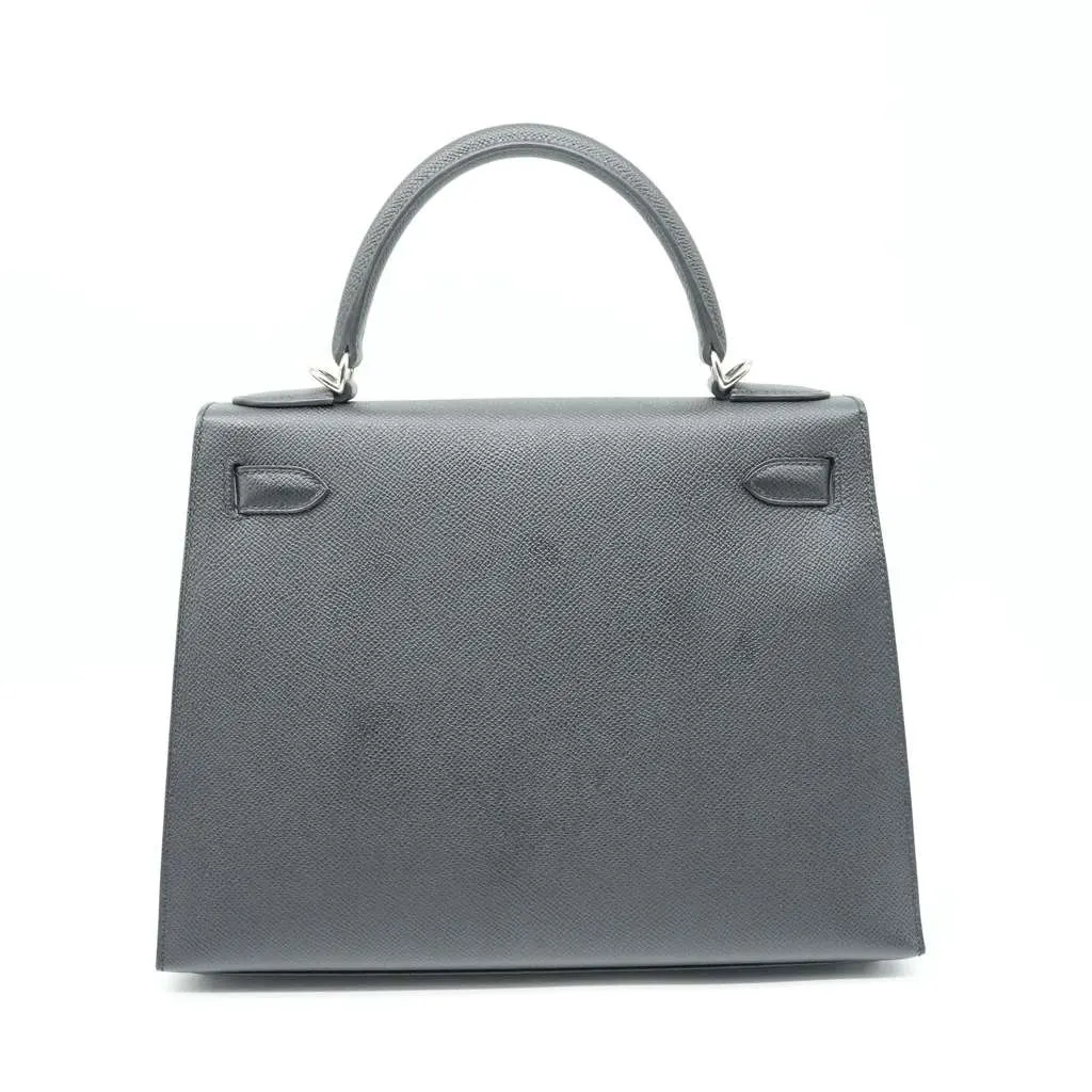 Hermès Kelly 28 Black Stamp D(2019) Black Good - Inside View