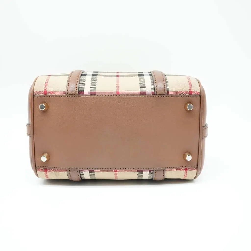 Burberry Horseferry Alchester Mini Bowling Beige Canvas Fair - Box View