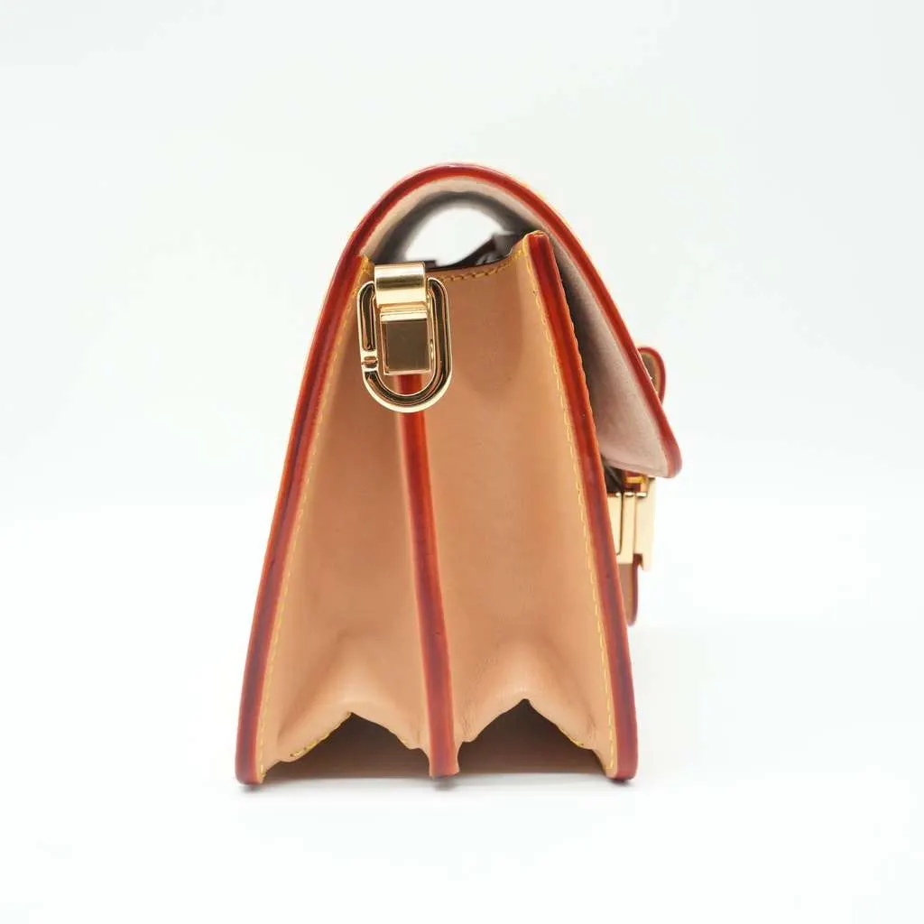 Louis Vuitton MM Dauphine In Pink and Beige Pink Good - Back View