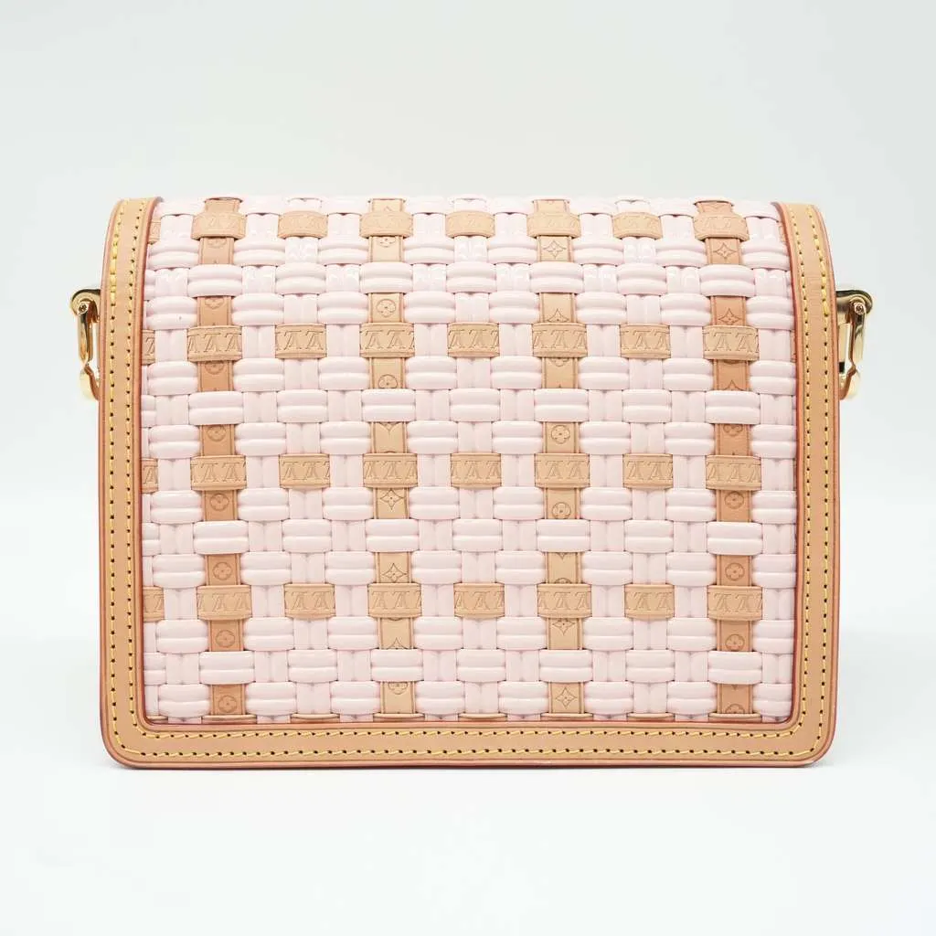Louis Vuitton MM Dauphine In Pink and Beige Pink Good - Inside View