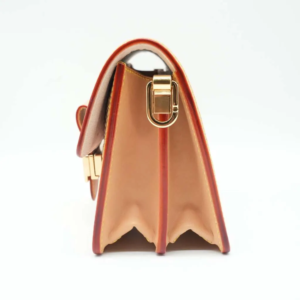 Louis Vuitton MM Dauphine In Pink and Beige Pink Good - Model View