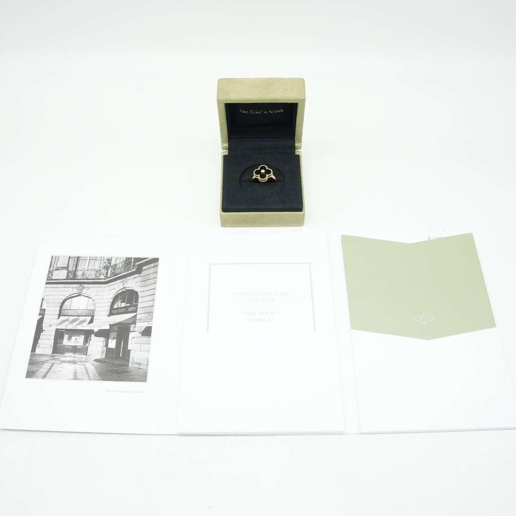 Van Cleef & Arpels Vintage Alhambra Ring Diamond VCARA41000 Size:55, 7g - 2