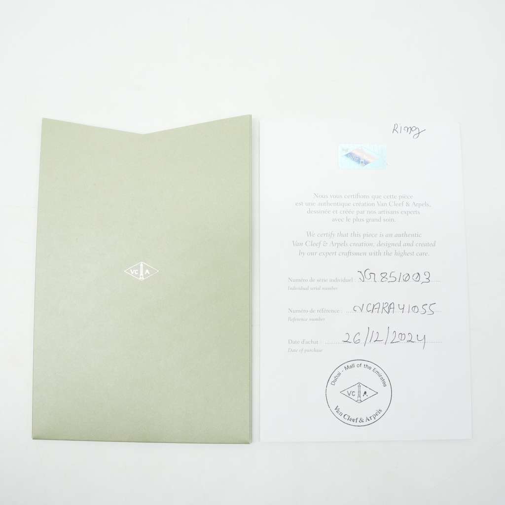 Van Cleef & Arpels Vintage Alhambra Ring Diamond VCARA41000 Size:55, 7g - 3