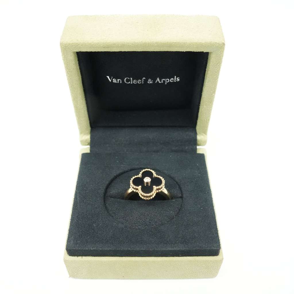 Van Cleef & Arpels Vintage Alhambra Ring Diamond VCARA41000 Size:55, 7g - 4