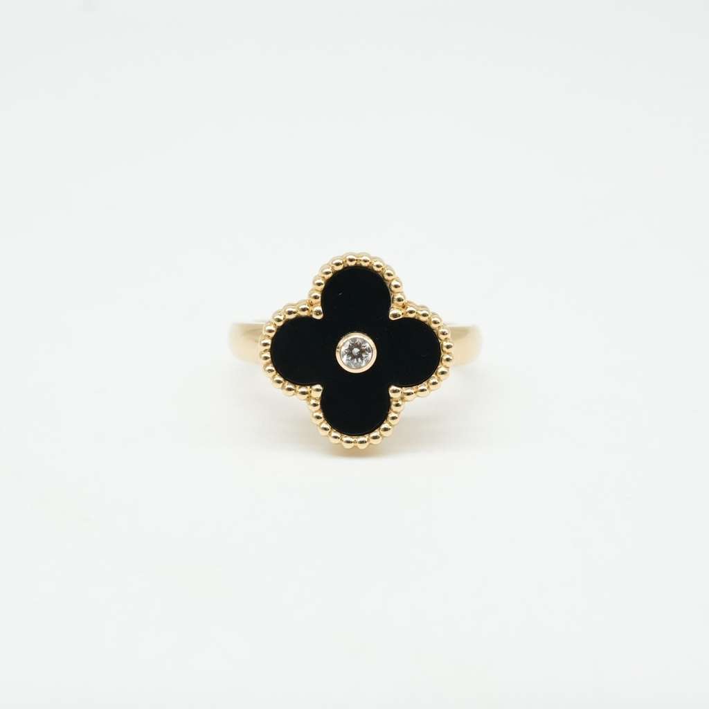 Van Cleef & Arpels Vintage Alhambra Ring Diamond VCARA41000 Size:55, 7g - 5