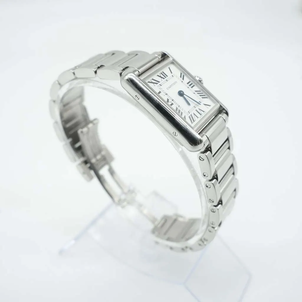 Cartier Tank Must De Watch Small Model Silver Stainless steel Fair - Back View