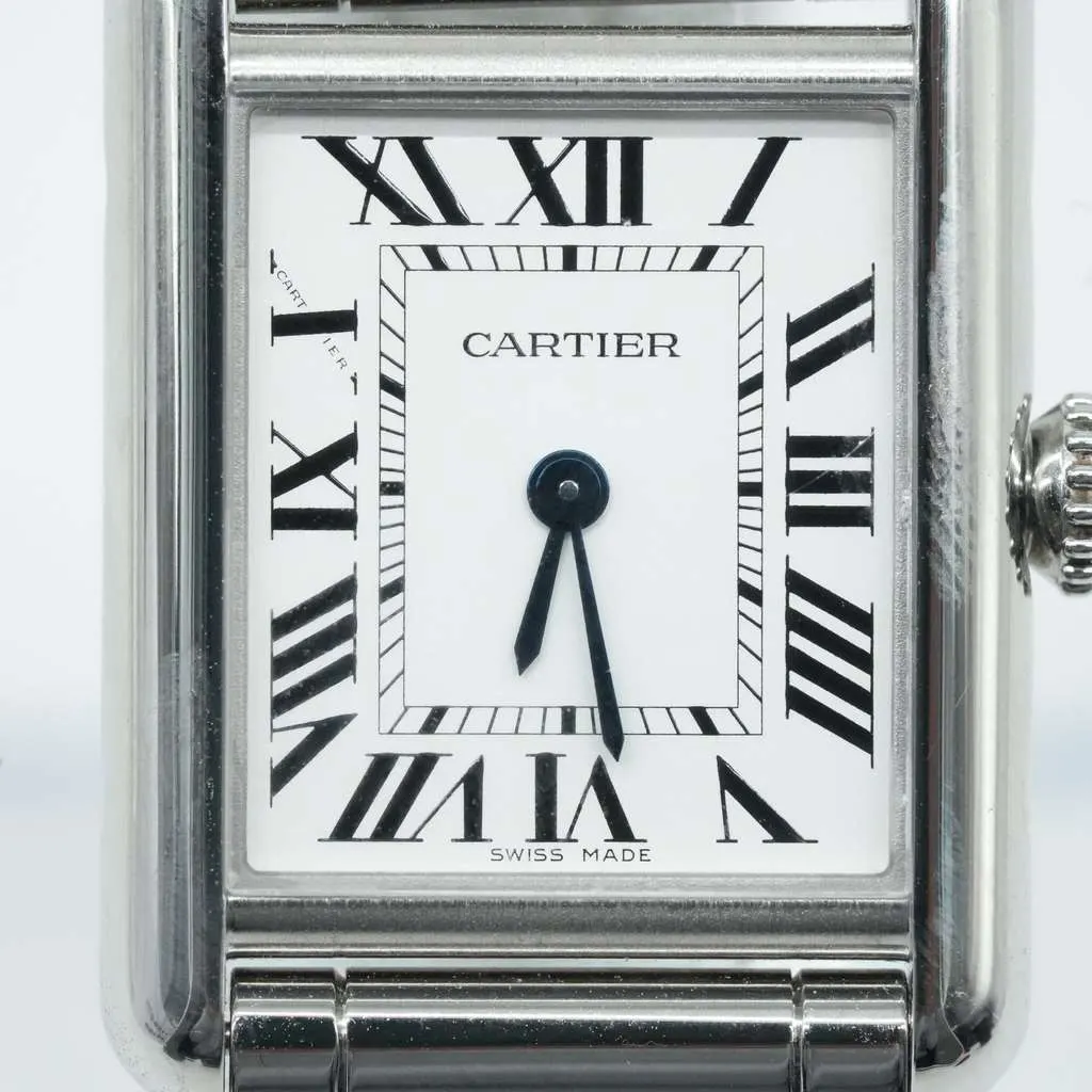 Cartier Tank Must De Watch Small Model Silver Stainless steel Fair - Model View