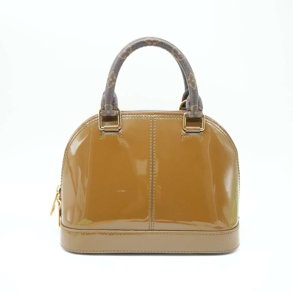Louis Vuitton Alma BB Vert Bronze Patent Leather - 3
