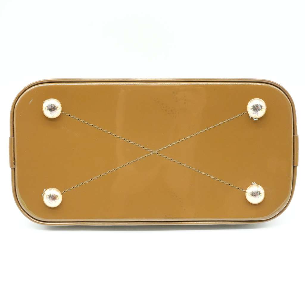 Louis Vuitton Alma BB Vert Bronze Patent Leather - 5