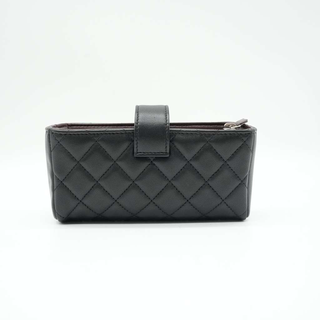 Chanel Black Quilted Leather Reissue CC Phone Pouch - 3