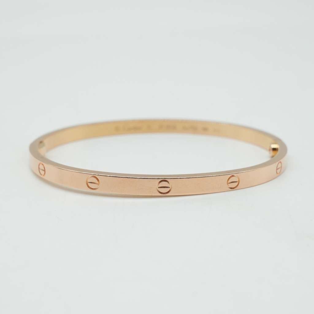 Cartier Love Bracelet 18K Rose Gold Small Size:16 17.90g - 3