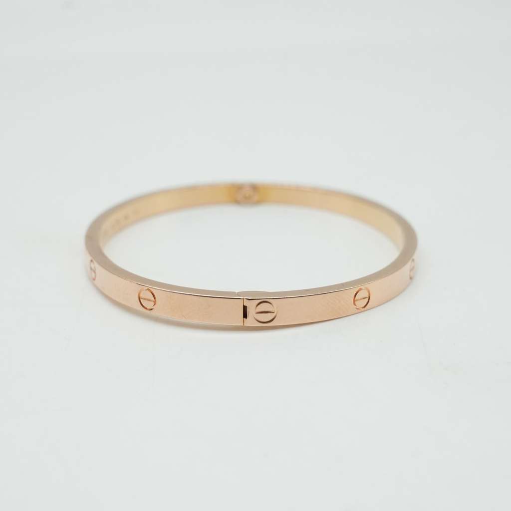 Cartier Love Bracelet 18K Rose Gold Small Size:16 17.90g - 4