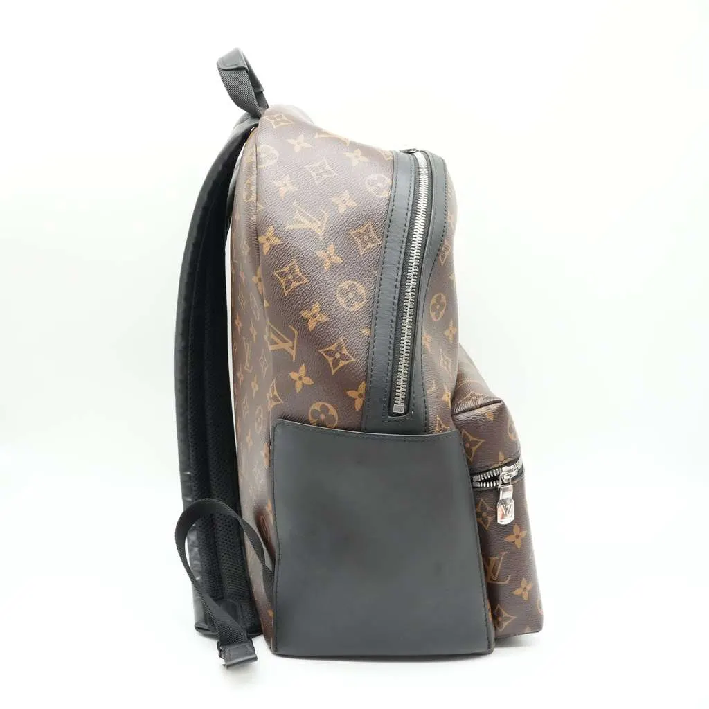 Louis Vuitton Discovery Backpack PM Monogram Macassar Canvas M46684 Brown Good - Back View