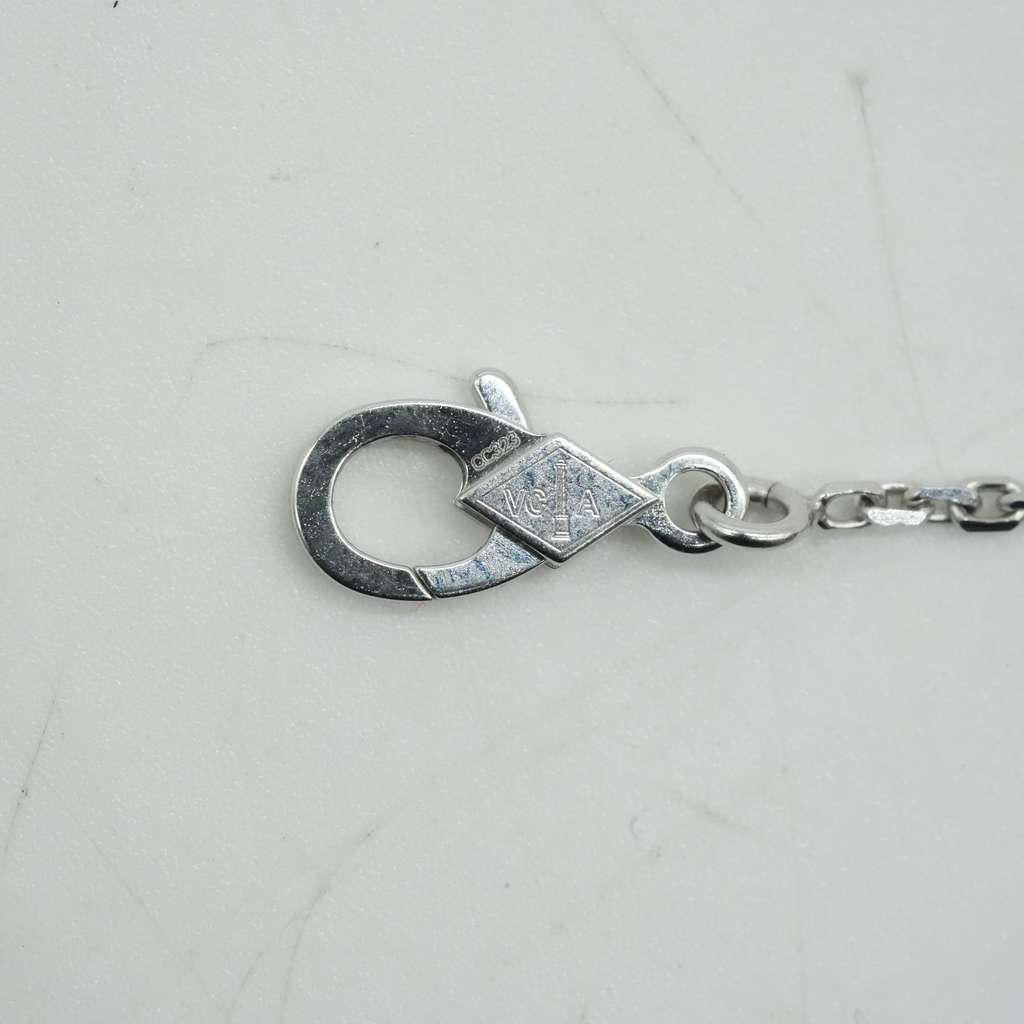 Van Cleef & Arpels Vintage Alhambra pendant Necklace 18K White Gold 5.3g JO172562 - 4