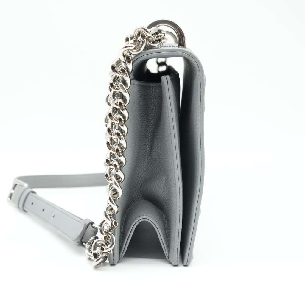 Dior Medium Diorama Flap Gray Silver Tone Hardware - 2