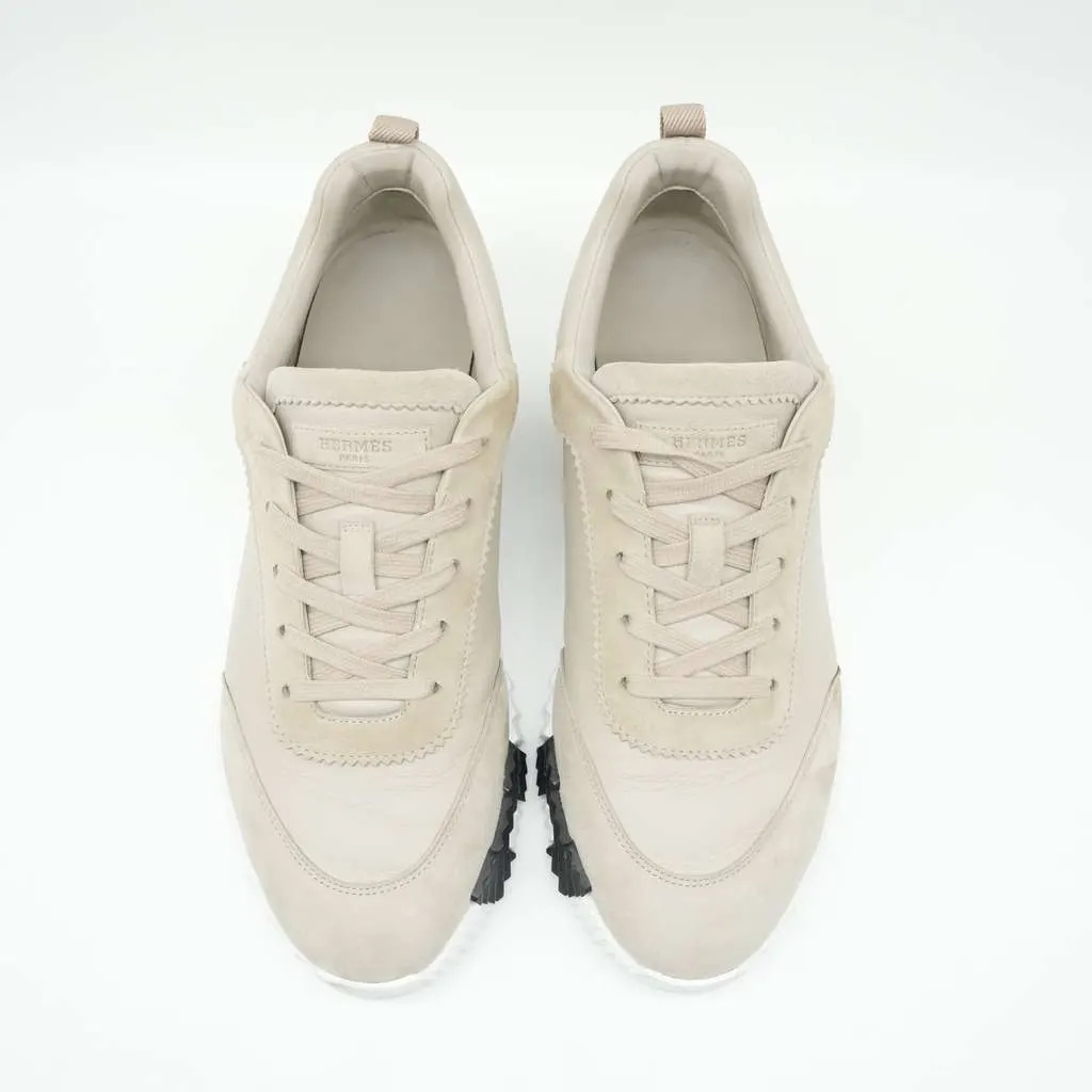 Hermès Boucing Snaecker Beige Color DB  Size 44 Beige Leather Fair - Back View