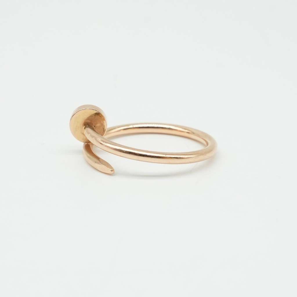 Cartier Juste Un Clou Small 18K Pink Gold Ring 3.4g Size: 54 - 4