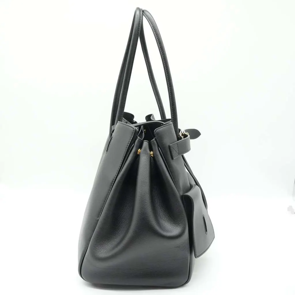 Balenciaga Bel Air Black Leather Bag DB Black Leather Fair - Inside View