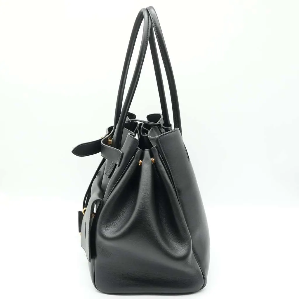 Balenciaga Bel Air Black Leather Bag DB Black Leather Fair - Box View