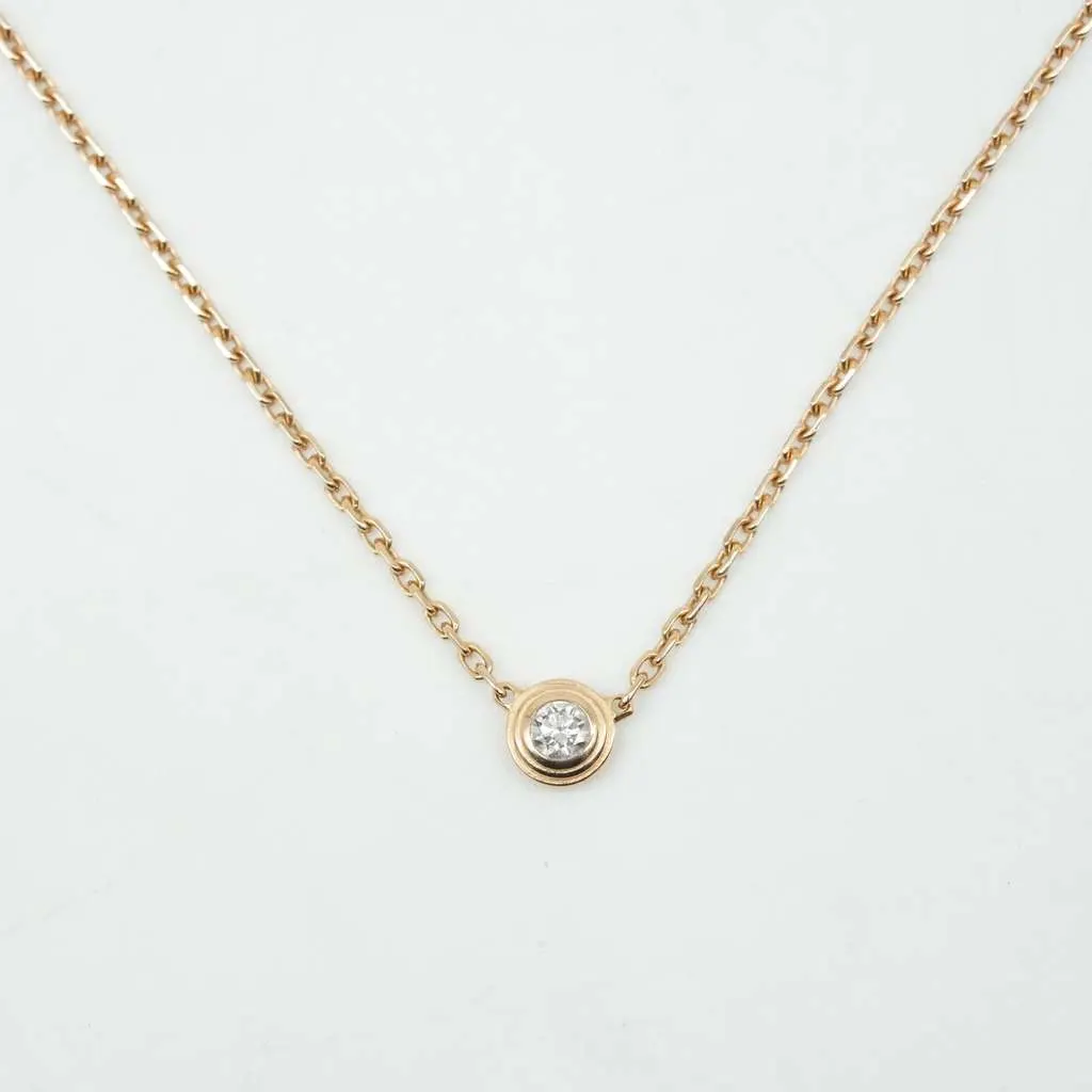 Cartier D'amour Pendant, Diamond, Mini model 2.1g Gold Good - Back View
