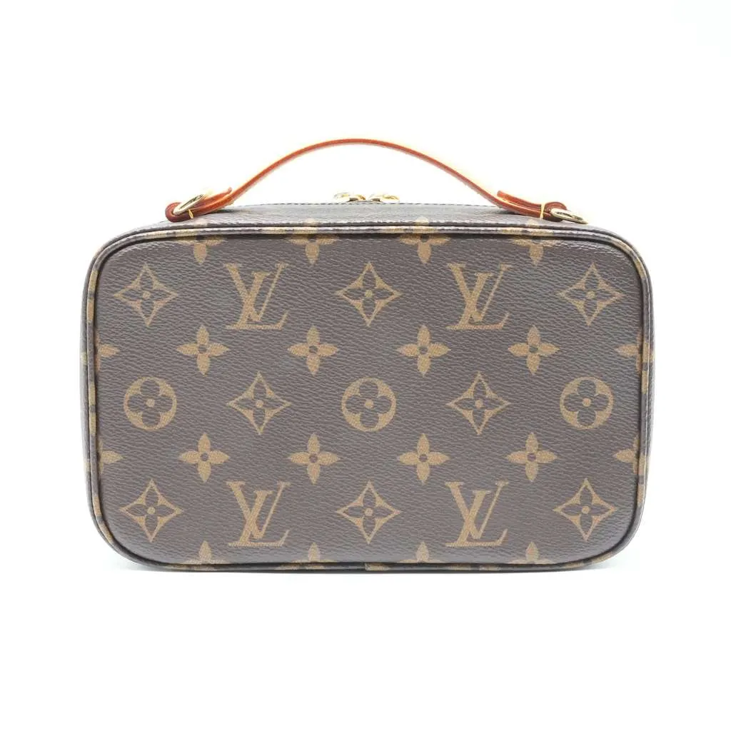 Louis Vuitton Utility Monogram Canvas Crossbody Shoulder Handbag M80446 Brown Fair - Back View