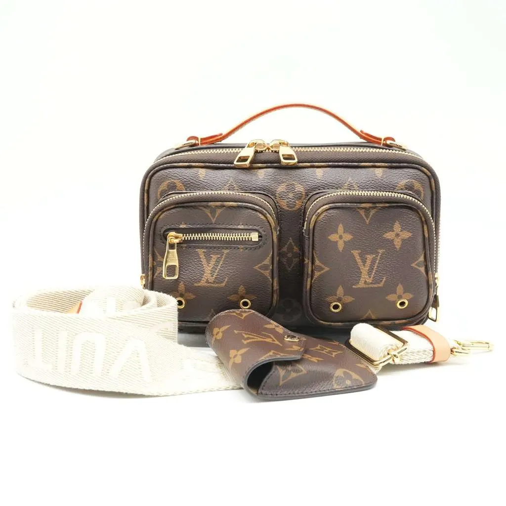 Louis Vuitton Utility Monogram Canvas Crossbody Shoulder Handbag M80446 Brown Fair - Inside View