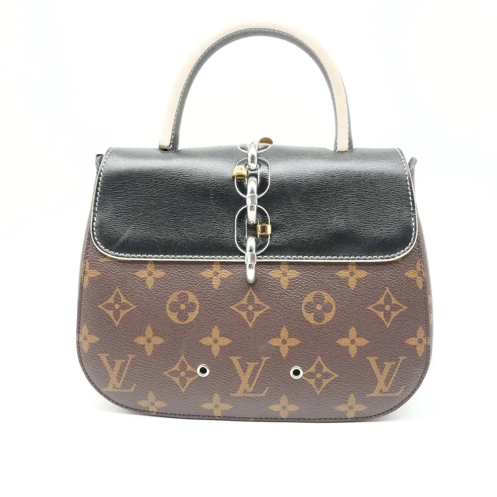 Louis Vuitton Chain It Handbag Monogram PM Shoulder Bag M44115 Brown Fair - Back View